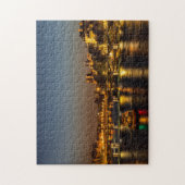 Pont des Arts at Nightfall - Paris, Frankreich Puzzle (Vertikal)