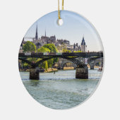 Pont des Arts in Paris, Frankreich Keramikornament (Links)