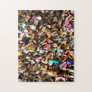 Pont des Arts Liebesschlösser Paris. Puzzle