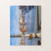 Pont des Arts on Valentine - Paris, Frankreich Puzzle (Vertikal)