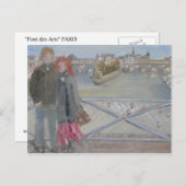 Pont des Arts: Paris Postkarte (Vorne/Hinten)