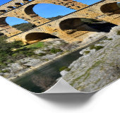 Pont du Gard Bridge France Foto 97 Poster (Ecke)