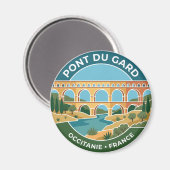 Pont du Gard Frankreich Magnet (Vorderseite/Rückseite)