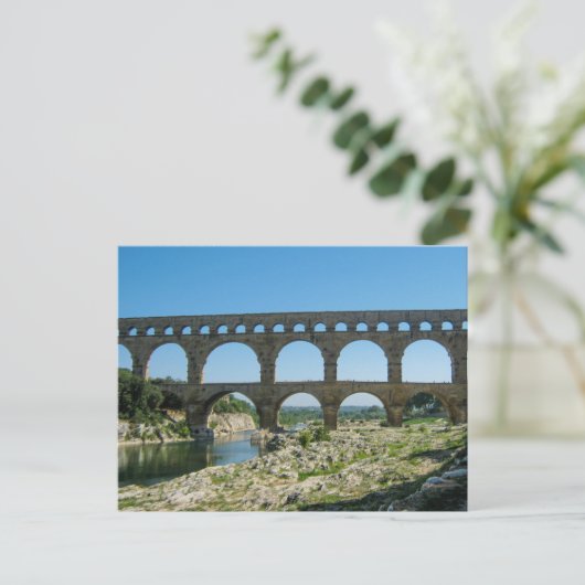Pont du Gard, Frankreich - Postcard Postkarte (Stehend Vorderseite)