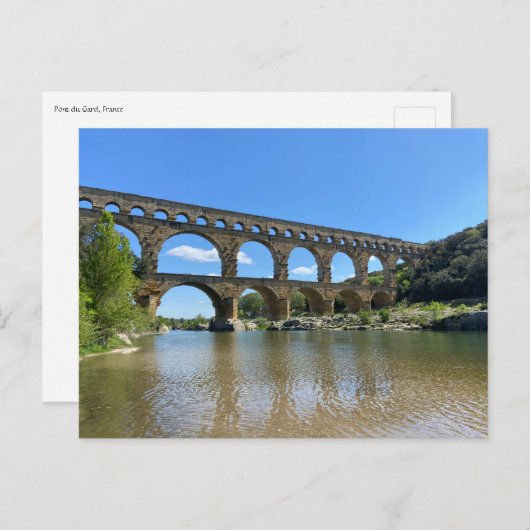 Pont du Gard, Frankreich Postkarte (Vorne/Hinten)
