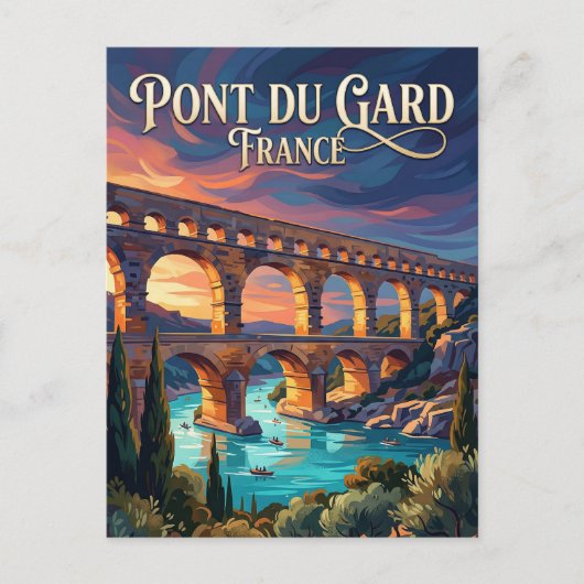 Pont du Gard Frankreich Postkarte (Vorderseite)