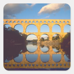 Pont du Gard, Gardon, Gard, Languedoc, Quadratischer Aufkleber