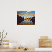 Pont du Gard, Gardon River, Gard, Languedoc Poster (Küche)