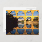 Pont du Gard, Gardon River, Gard, Languedoc Postkarte (Vorne/Hinten)