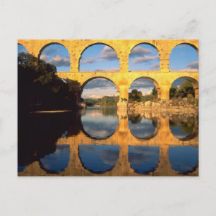 Pont du Gard, Gardon River, Gard, Languedoc Postkarte