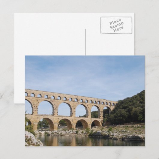 Pont Du Gard Postkarte (Vorne/Hinten)