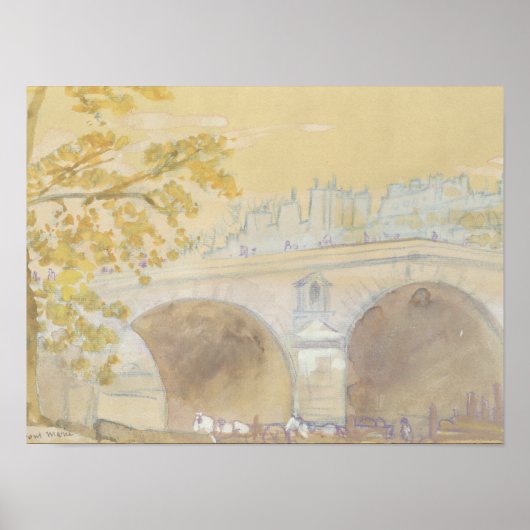 Pont Marie from Quai des Celestins Poster (Vorne)