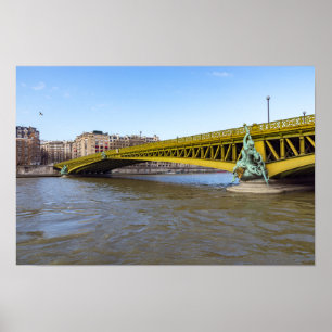 Pont Mirabeau über die Seine - Paris Frankreich. Poster