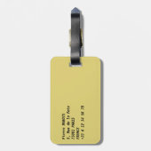 Pont Mirabeau über Seine - Paris Gepäckanhänger (Rückseite vertikal)