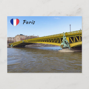 Pont Mirabeau über Seine - Paris Postkarte