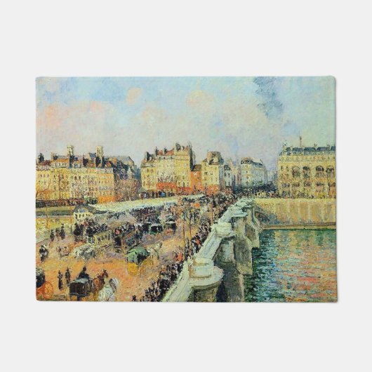 Pont Neuf, Nachmittag, Sonnenlicht Camille Pissarr Fußmatte (Vorderseite)