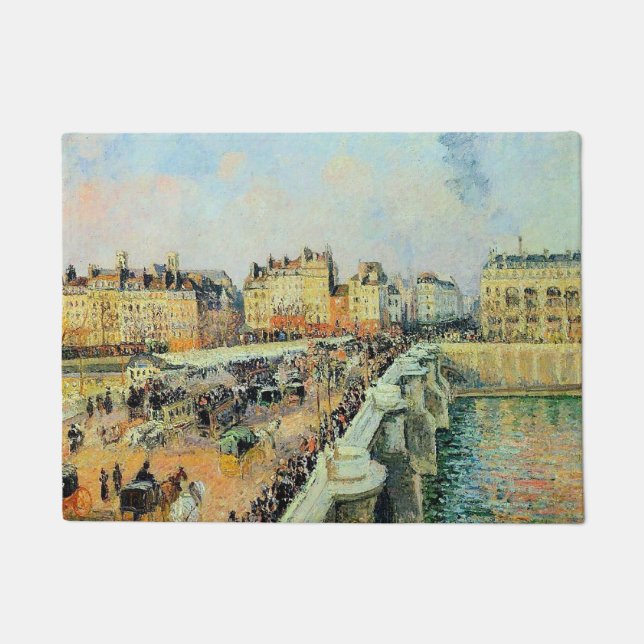 Pont Neuf, Nachmittag, Sonnenlicht Camille Pissarr Fußmatte (Vorderseite)