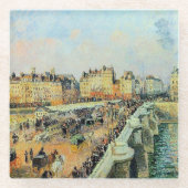 Pont Neuf, Nachmittag, Sonnenlicht Camille Pissarr Glasuntersetzer (Vorderseite)
