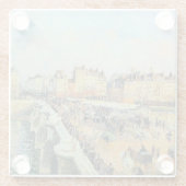 Pont Neuf, Nachmittag, Sonnenlicht Camille Pissarr Glasuntersetzer (Rückseite)