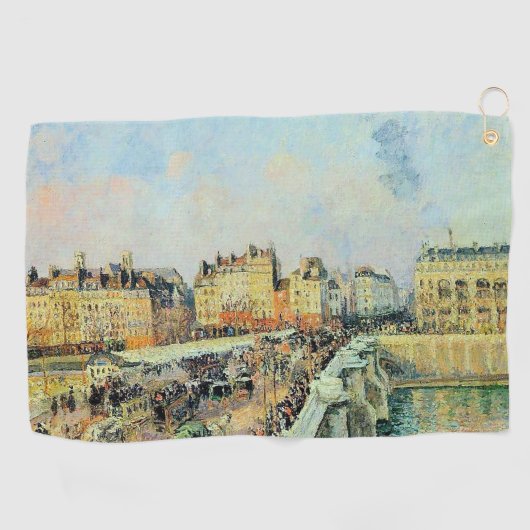 Pont Neuf, Nachmittag, Sonnenlicht Camille Pissarr Golfhandtuch (Horizontal)