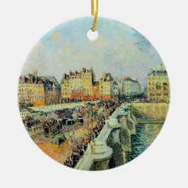 Pont Neuf, Nachmittag, Sonnenlicht Camille Pissarr Keramik Ornament