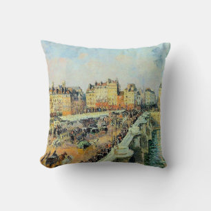 Pont Neuf, Nachmittag, Sonnenlicht Camille Pissarr Kissen