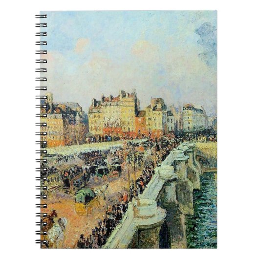 Pont Neuf, Nachmittag, Sonnenlicht Camille Pissarr Notizblock (Vorderseite)
