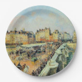 Pont Neuf, Nachmittag, Sonnenlicht Camille Pissarr Pappteller (Vorderseite)
