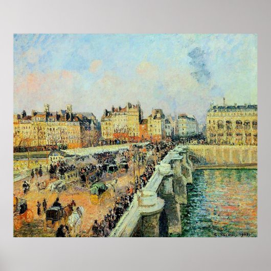 Pont Neuf, Nachmittag, Sonnenlicht Camille Pissarr Poster (Vorne)