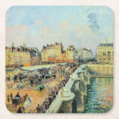 Pont Neuf, Nachmittag, Sonnenlicht Camille Pissarr Rechteckiger Pappuntersetzer (Vorderseite)