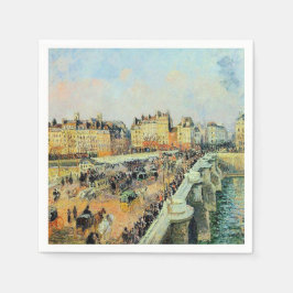Pont Neuf, Nachmittag, Sonnenlicht Camille Pissarr Serviette