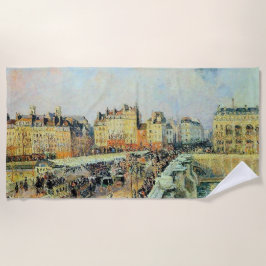 Pont Neuf, Nachmittag, Sonnenlicht Camille Pissarr Strandtuch