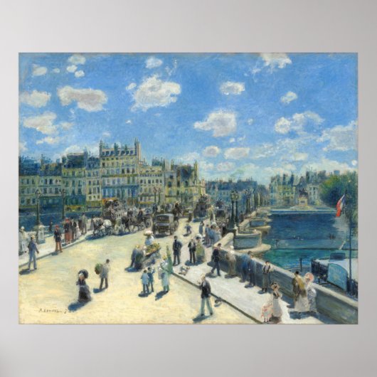 Pont Neuf, Paris - Auguste Renoir Kunst Poster (Vorne)