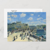 Pont Neuf, Paris durch Renoir Postcard Postkarte (Vorne/Hinten)