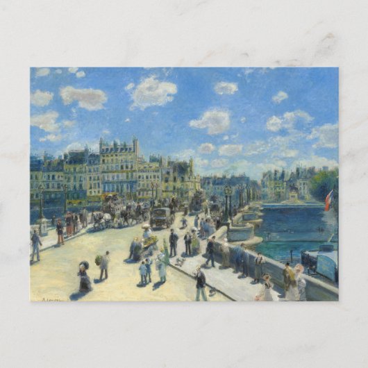 Pont Neuf, Paris durch Renoir Postcard Postkarte (Vorderseite)