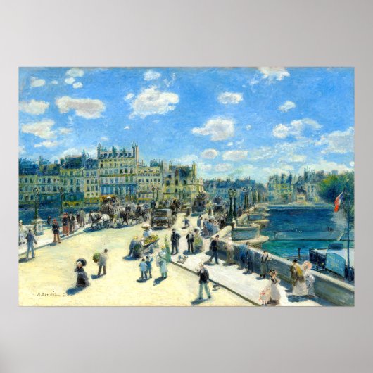 Pont Neuf, Paris - Pierre-Auguste Renoir Poster (Vorne)