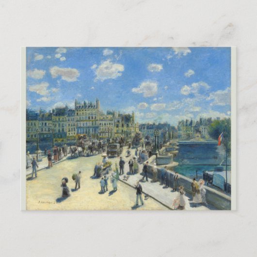 Pont Neuf Paris Pierre-Auguste Renoir Postkarte (Vorderseite)