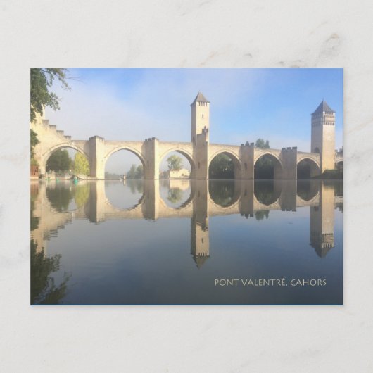 Pont Valentré, Cahor Postkarte (Vorderseite)