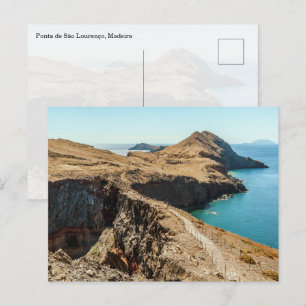 Ponta de São Lourenço Madeira Wanderweg Postkarte