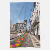 Ponta Delgada, Azoren Geschirrtuch (Vertikal)