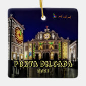Ponta Delgada Azoren Landschaftliches Ornament (Vorderseite)