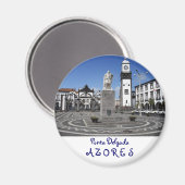 Ponta Delgada, Azoren Magnet (Vorderseite/Rückseite)