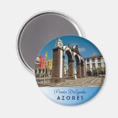 Ponta Delgada, Azoren Magnet (Vorderseite/Rückseite)