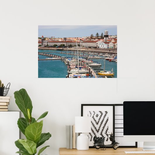 Ponta Delgada - Azoren Poster (Heimbüro)