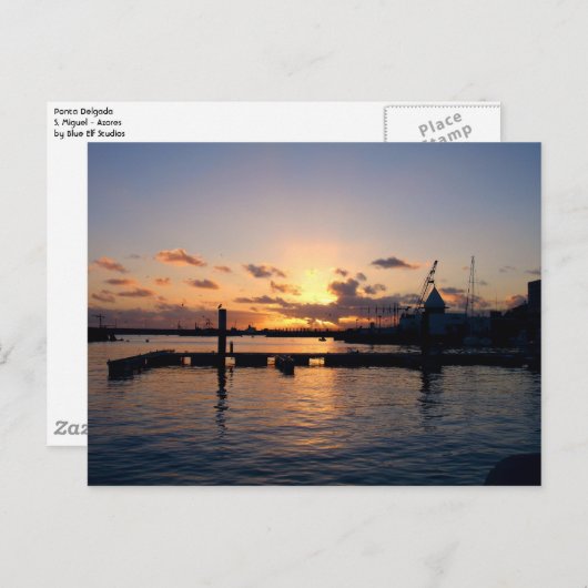 Ponta Delgada - Marine Postkarte (Vorne/Hinten)