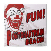 Pontchartrain Beach Clown Fliese (Vorderseite)