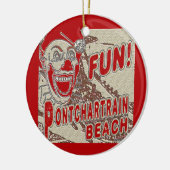 Pontchartrain Beach Clown Keramik Ornament (Links)