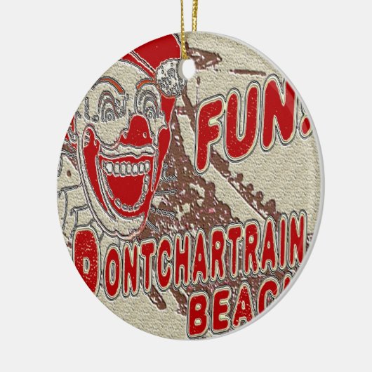 Pontchartrain Beach Clown Keramikornament (Links)