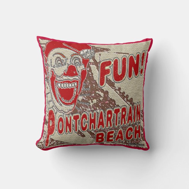 Pontchartrain Beach Clown Kissen (Vorderseite)
