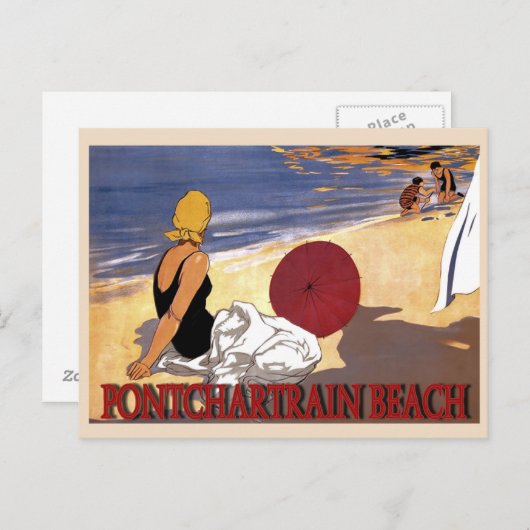 Pontchartrain Beach Familienbad Postkarte (Vorne/Hinten)